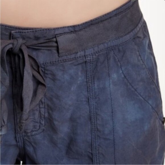 Marrakech Blue Gray Charlotte Roll Tab Tencil Pants Anthropologie - Picture 2 of 8